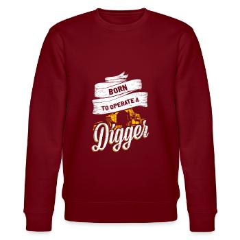 Bagger - Stanley/Stella Unisex Bio-Sweatshirt CHANGER  - Burgunderrot - Vorne - Nik (191cm) & Marisol (170cm)