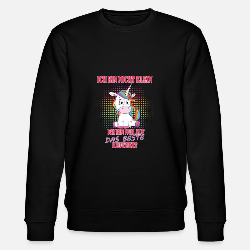 Ich bin nicht klein - Stanley/Stella Unisex Bio-Sweatshirt CHANGER  - Schwarz