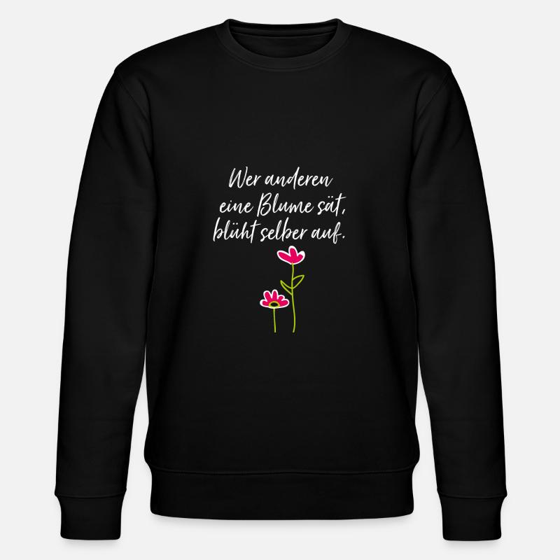 Gartenarbeit Geschenk Gärtner Hobbygärtner - Stanley/Stella Unisex Bio-Sweatshirt CHANGER  - Schwarz