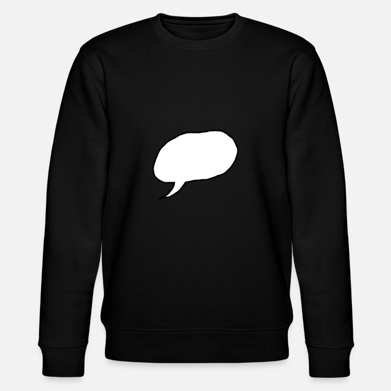 speech bubble - Stanley/Stella CHANGER Unisex Organic Sweatshirt - black