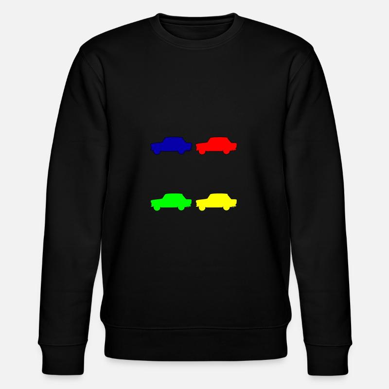 Trabant Trabbis bunt - Stanley/Stella Unisex Bio-Sweatshirt CHANGER  - Schwarz