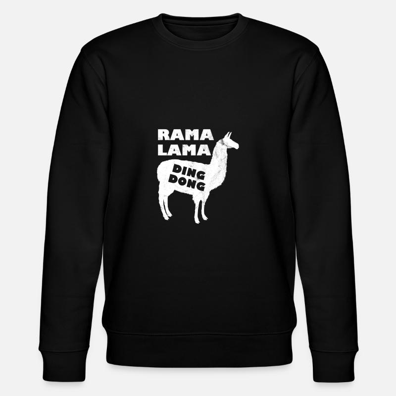 rama lama ding dong - Stanley/Stella Unisex Bio-Sweatshirt CHANGER  - Schwarz