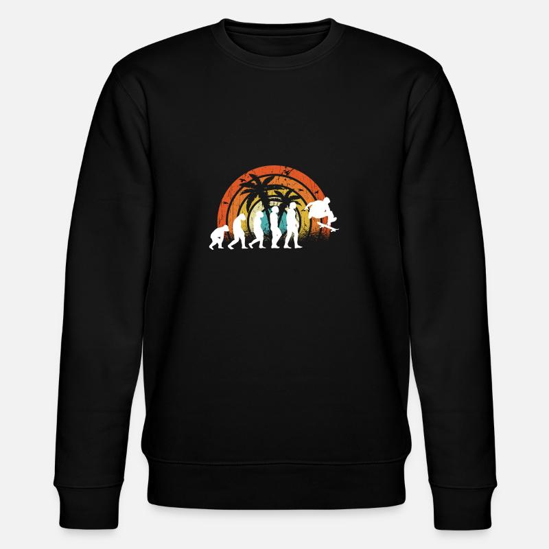 Evolution Skateboarding Skate Retro Streetwear - Sweat bio CHANGER Stanley/Stella Unisexe - noir