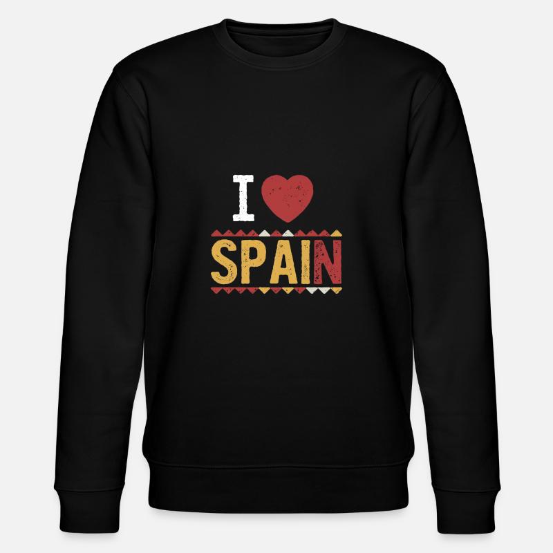 i love spain - Stanley/Stella Unisex Bio-Sweatshirt CHANGER  - Schwarz