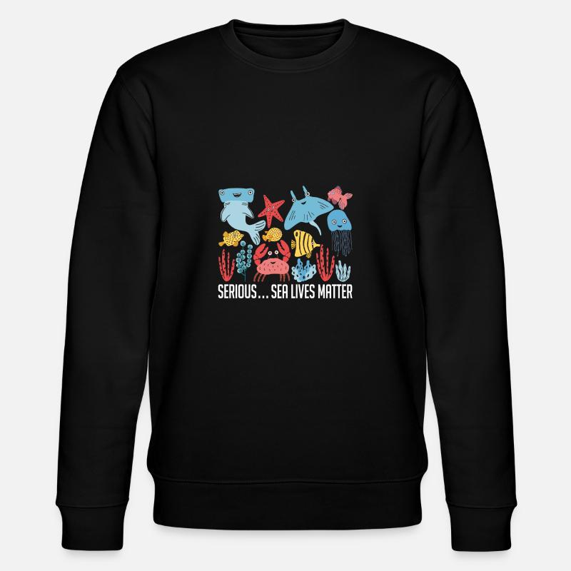 Protège les océans - Sweat bio CHANGER Stanley/Stella Unisexe - noir