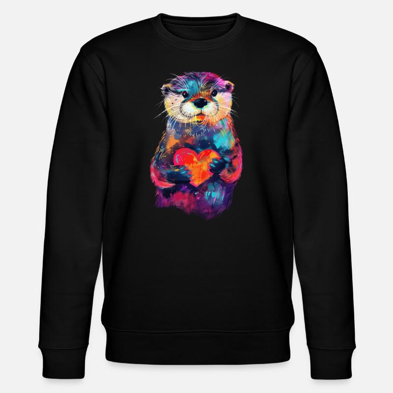 Otter - Stanley/Stella Unisex Bio-Sweatshirt CHANGER  - Schwarz