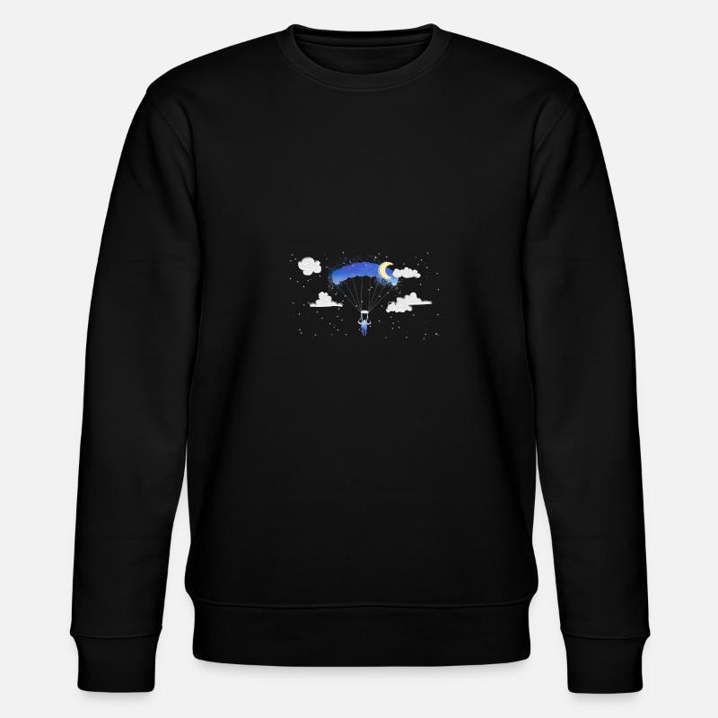 Parachute,Parachute,Graffiti,Paraglider, - Stanley/Stella CHANGER Unisex Organic Sweatshirt - black