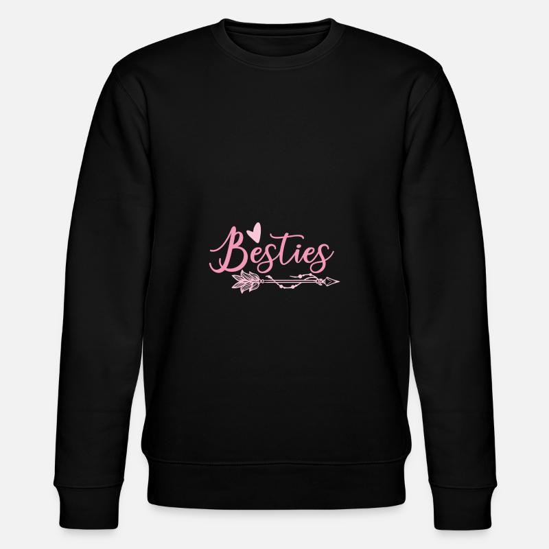 besties beste freunde - Stanley/Stella Unisex Bio-Sweatshirt CHANGER  - Schwarz
