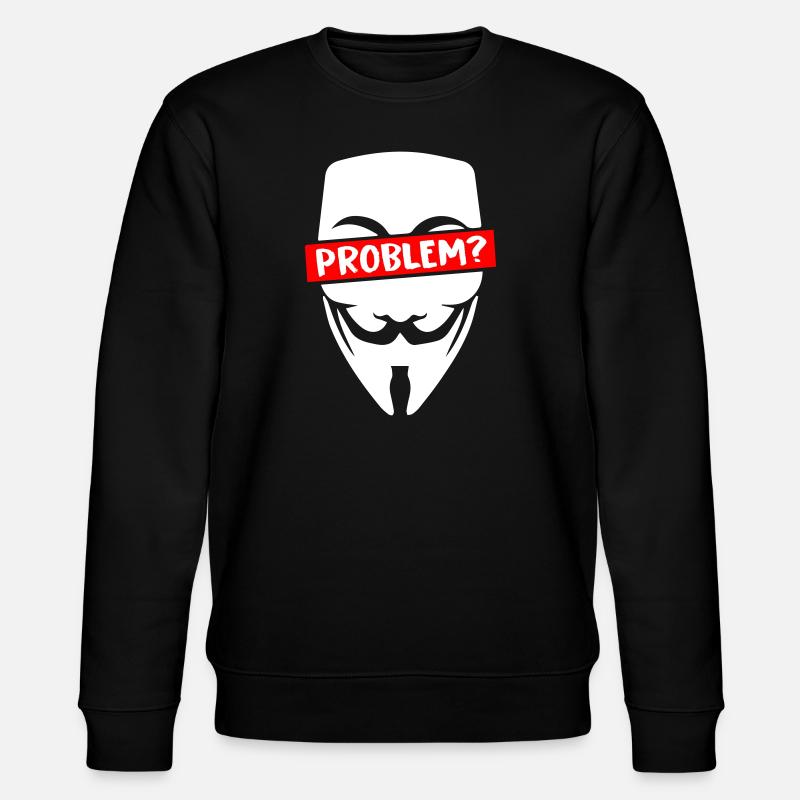 Problem Anonymous - Stanley/Stella Unisex Bio-Sweatshirt CHANGER  - Schwarz