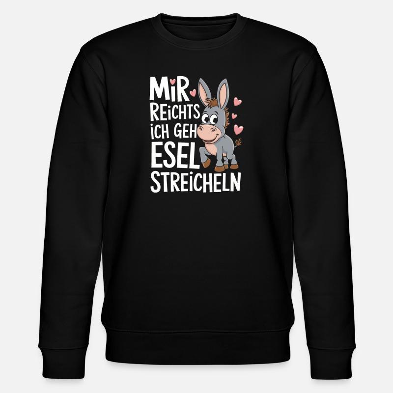 Donkey Donkey Mule Muli - Stanley/Stella CHANGER Unisex Organic Sweatshirt - black