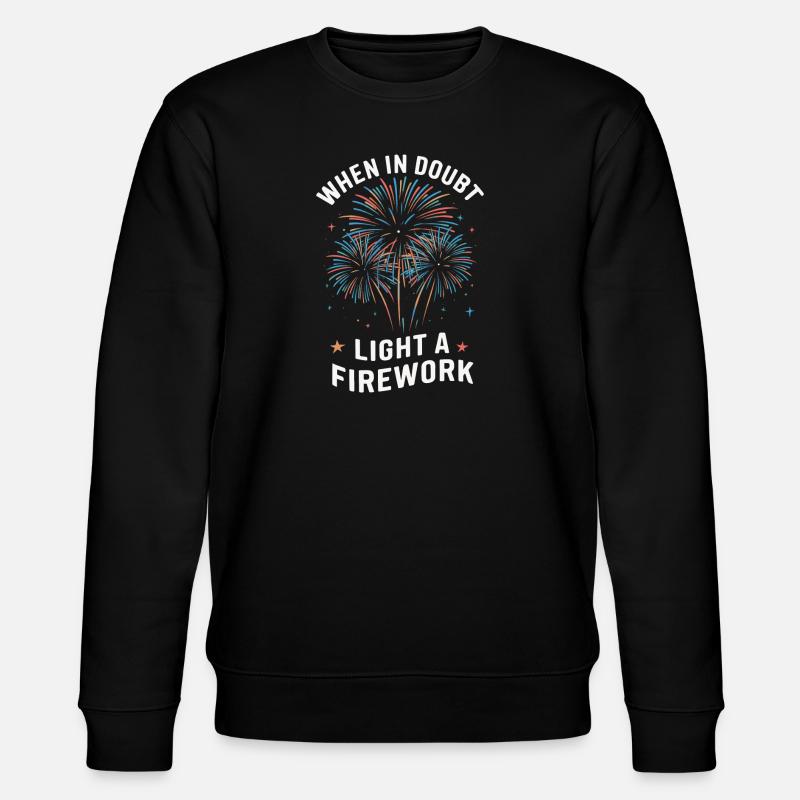 Pyrotechnics Fireworks Pyrotechnics - Stanley/Stella CHANGER Unisex Organic Sweatshirt - black