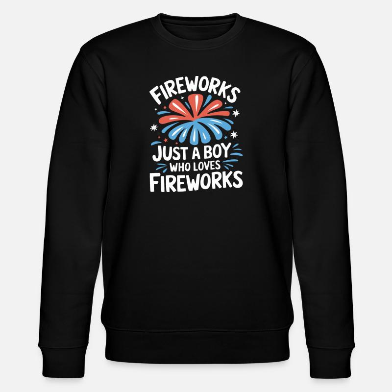 Pyrotechnics Fireworks Pyrotechnics - Stanley/Stella CHANGER Unisex Organic Sweatshirt - black
