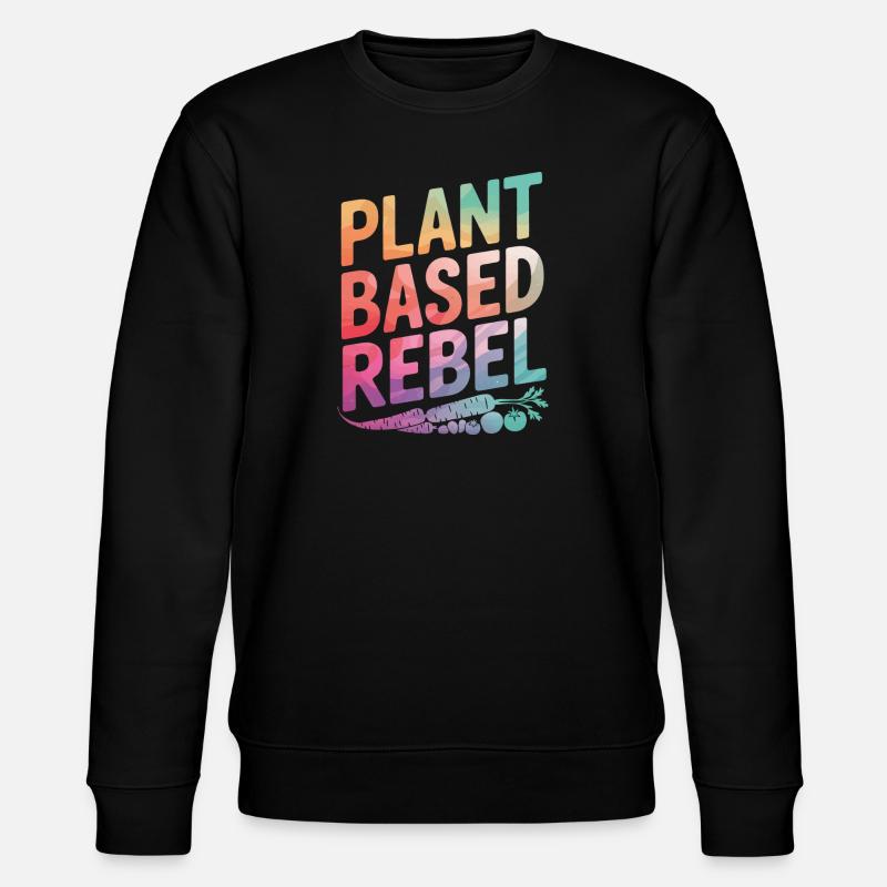 Végétarien Végétalien Végétarien Végétarien - Sweat bio CHANGER Stanley/Stella Unisexe - noir