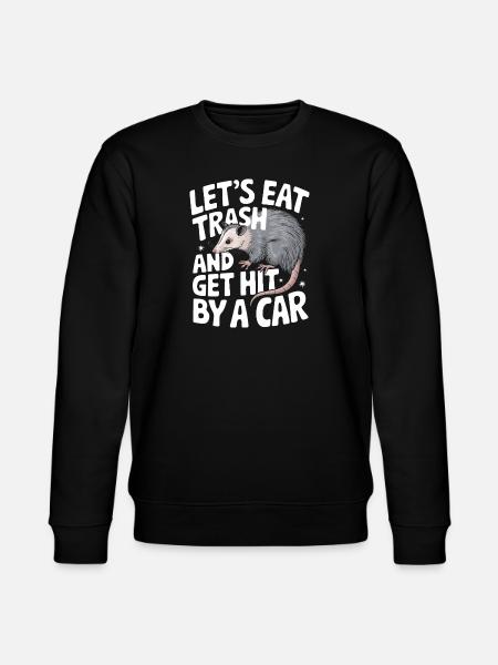 Opossum Possum Tier - Stanley/Stella Unisex Bio-Sweatshirt CHANGER  - Schwarz