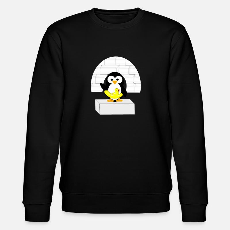 Pinguin - Stanley/Stella Unisex Bio-Sweatshirt CHANGER  - Schwarz