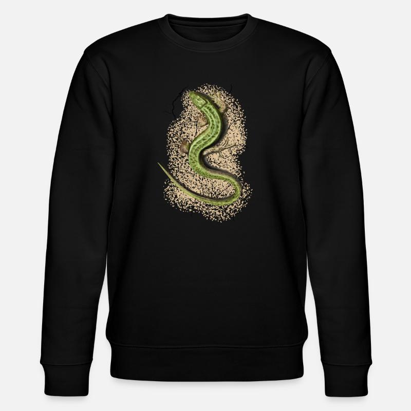 Eidechse - Stanley/Stella Unisex Bio-Sweatshirt CHANGER  - Schwarz