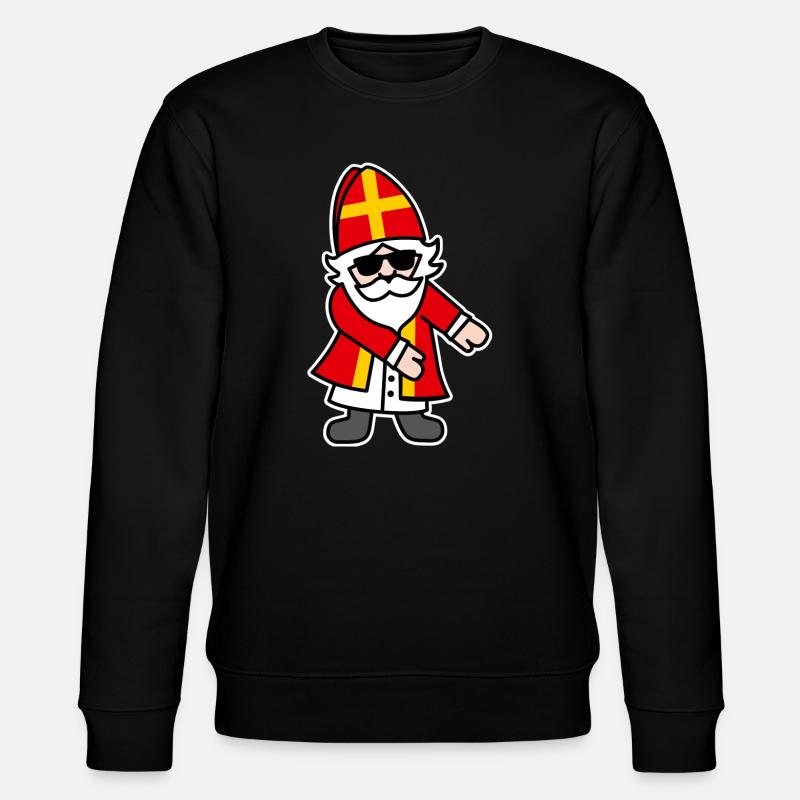Sinterklaas Saint Nicolais Floss Dance Flossing - Stanley/Stella økologisk unisex-sweatshirt CHANGER - sort