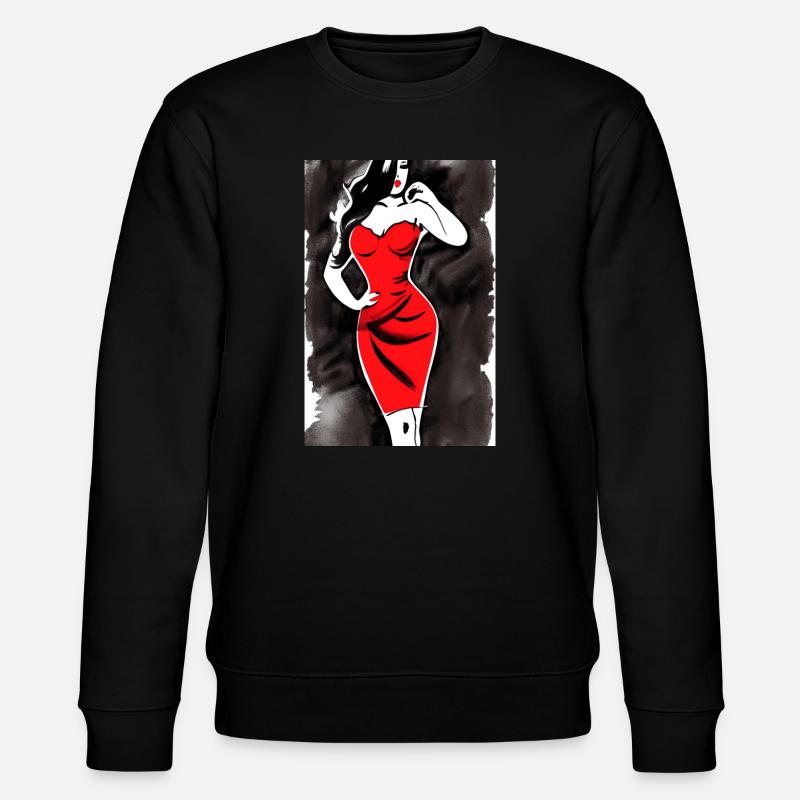 Pin up 2 - Stanley/Stella CHANGER Unisex Organic Sweatshirt - black