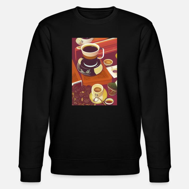 Café, grains de café - Sweat bio CHANGER Stanley/Stella Unisexe - noir