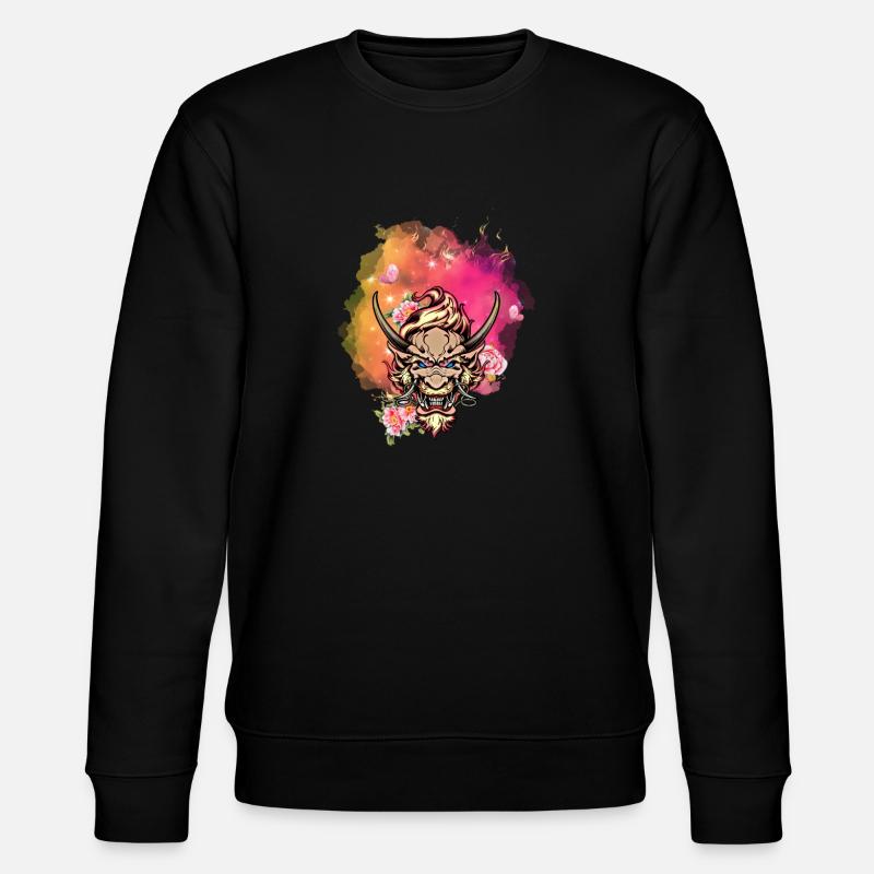Visage de dragon en colère - Sweat bio CHANGER Stanley/Stella Unisexe - noir