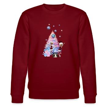 Des lutins mignons célèbrent la saison de Noël - Sweat bio CHANGER Stanley/Stella Unisexe - bordeaux - Devant - Nik (191cm) & Marisol (170cm)