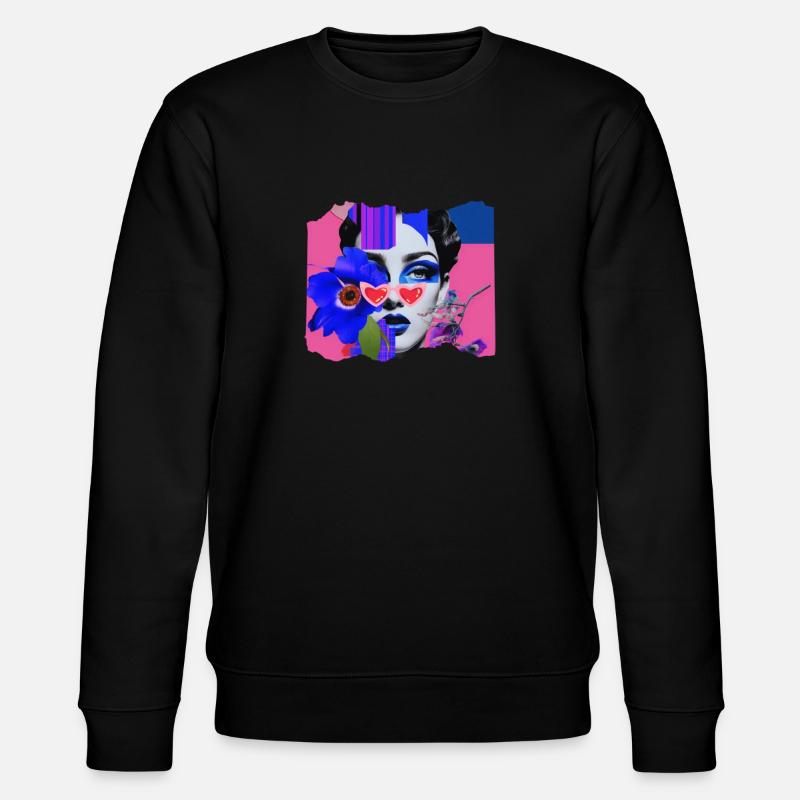 Pop Funky - Stanley/Stella Unisex Bio-Sweatshirt CHANGER  - Schwarz