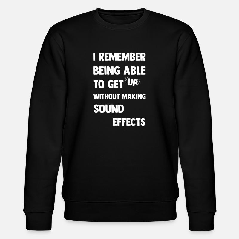 I make sound effects - Stanley/Stella CHANGER Unisex Organic Sweatshirt - black