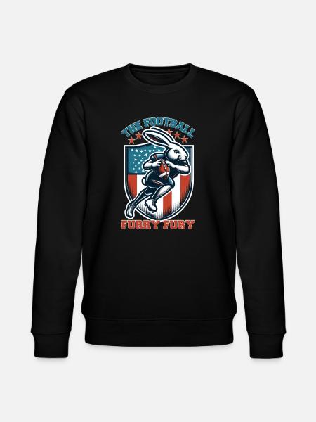 Hare Today, Gone Tomorrow: The Football Furry Fury - Stanley/Stella CHANGER Unisex Organic Sweatshirt - black