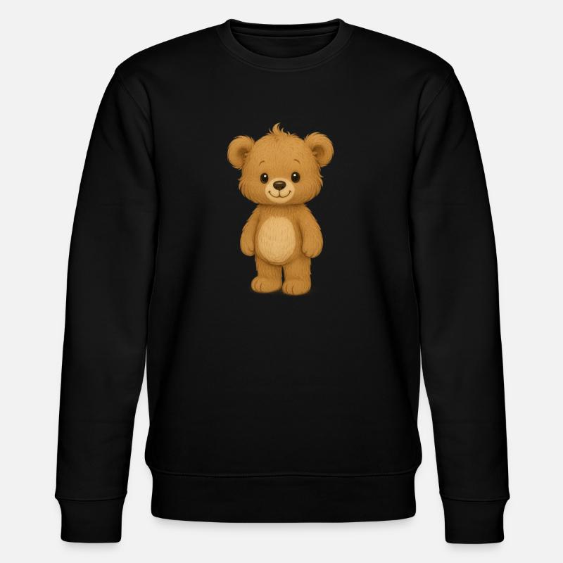 Teddybär - Stanley/Stella Unisex Bio-Sweatshirt CHANGER  - Schwarz