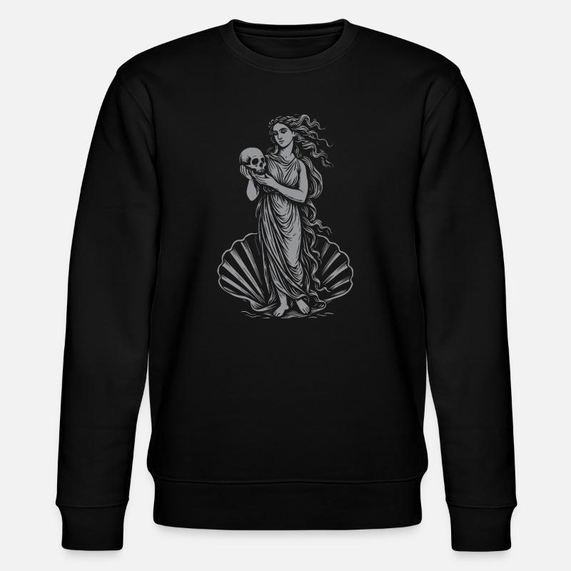 Aphrodite mythique avec crâne et éventail - Sweat bio CHANGER Stanley/Stella Unisexe - noir