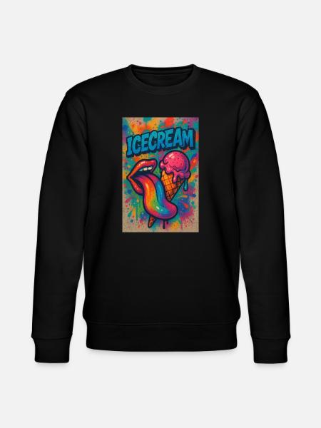 ICECREAM - Stanley/Stella Unisex Bio-Sweatshirt CHANGER - Schwarz