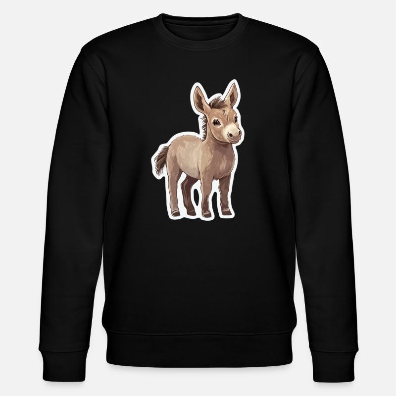 Esel - Stanley/Stella Unisex Bio-Sweatshirt CHANGER  - Schwarz