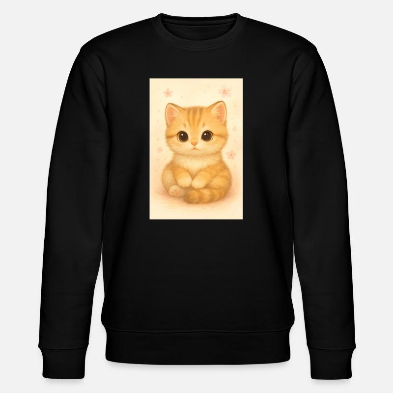 Chat mignon – Cute Kitten Illustrati - Sweat bio CHANGER Stanley/Stella Unisexe - noir