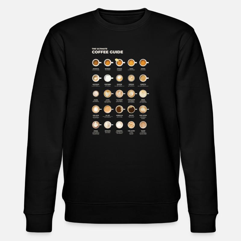 Ultimative Espresso-Kaffee-Tabelle - Stanley/Stella Unisex Bio-Sweatshirt CHANGER - Schwarz