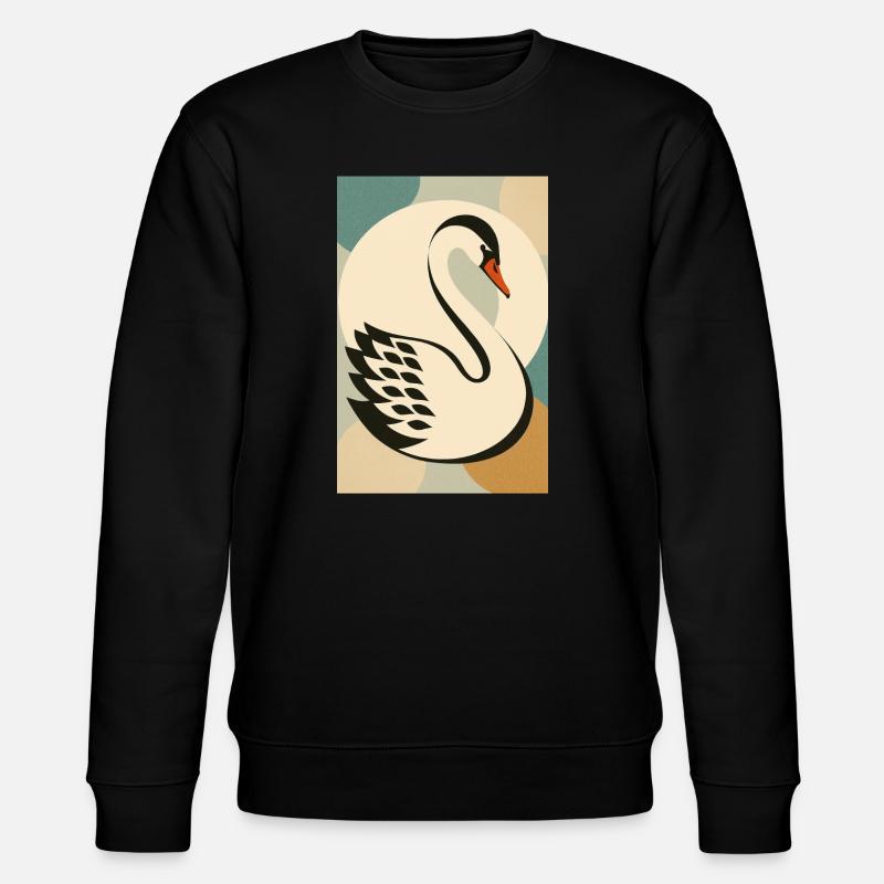 Schwan - Stanley/Stella Unisex Bio-Sweatshirt CHANGER  - Schwarz