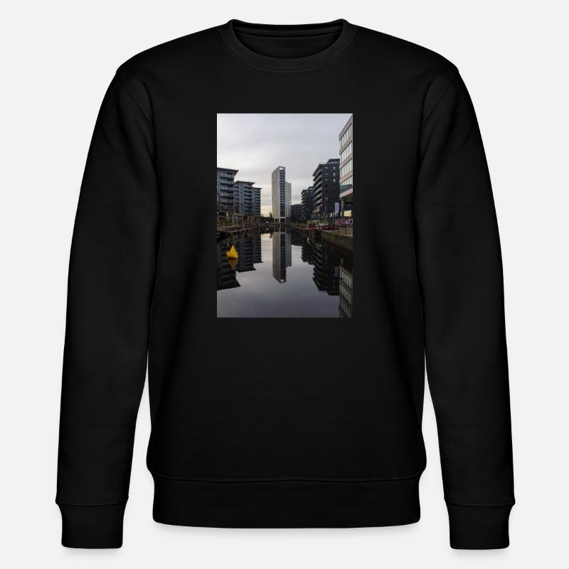 Urbane Reflexion - Stanley/Stella Unisex Bio-Sweatshirt CHANGER  - Schwarz