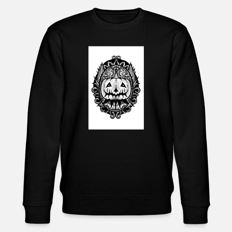 Ornement de citrouille Mandala - Sweat bio CHANGER Stanley/Stella Unisexe - noir