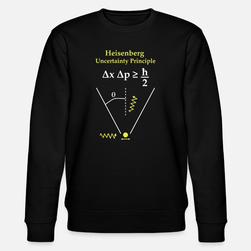 Heisenbergsche Unschärferelation - Stanley/Stella Unisex Bio-Sweatshirt CHANGER  - Schwarz