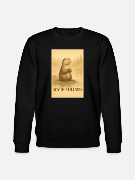 Joy in Silence Meditation Animal - Stanley/Stella CHANGER Unisex Organic Sweatshirt - black