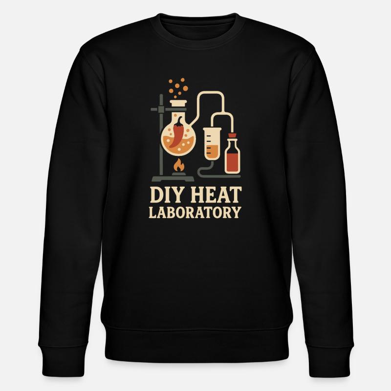 Saucier Pieux Chili Fermenté Épicé - Sweat bio CHANGER Stanley/Stella Unisexe - noir