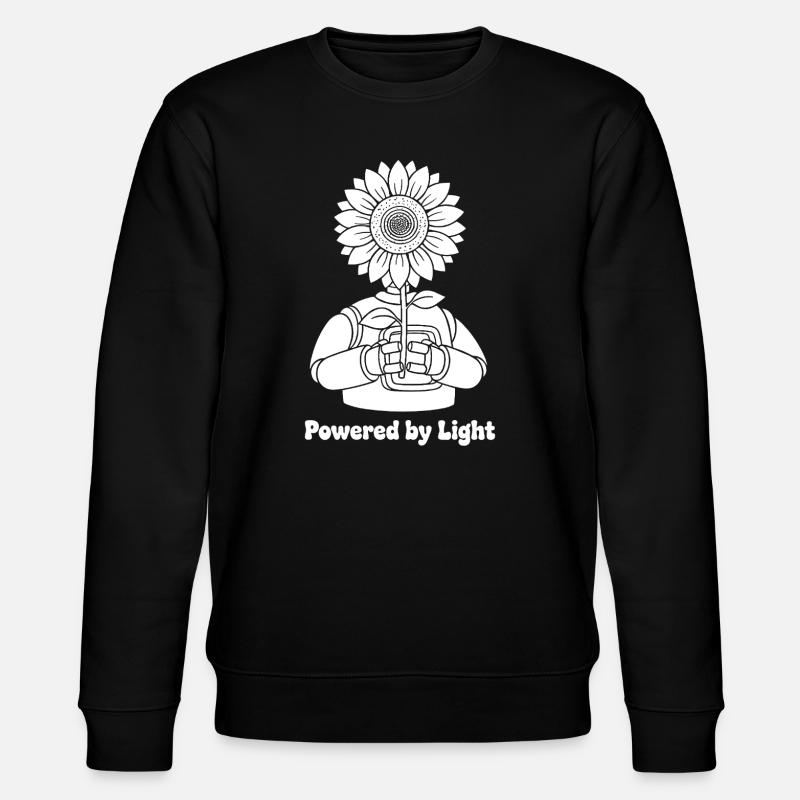 Tournesol dans les mains lumière - Sweat bio CHANGER Stanley/Stella Unisexe - noir