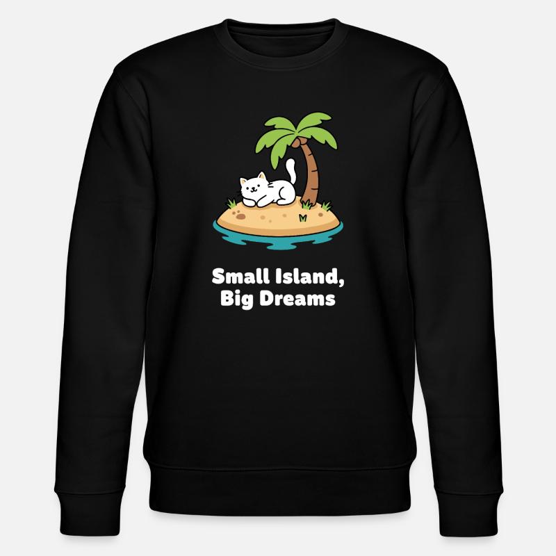 Katzentraum Inselidyll - Stanley/Stella Unisex Bio-Sweatshirt CHANGER  - Schwarz