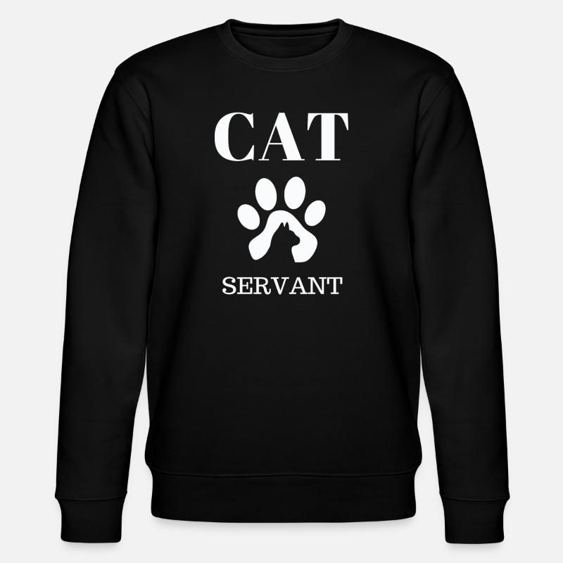 Serviteur Patte de Chat - Sweat bio CHANGER Stanley/Stella Unisexe - noir