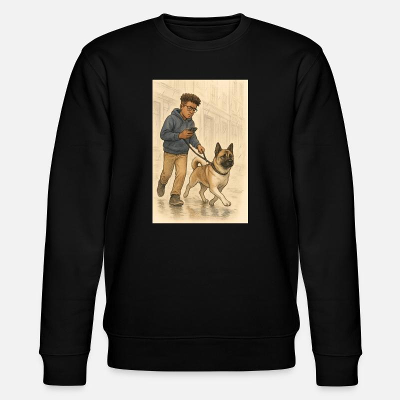 Matt und Holly - Stanley/Stella Unisex Bio-Sweatshirt CHANGER  - Schwarz