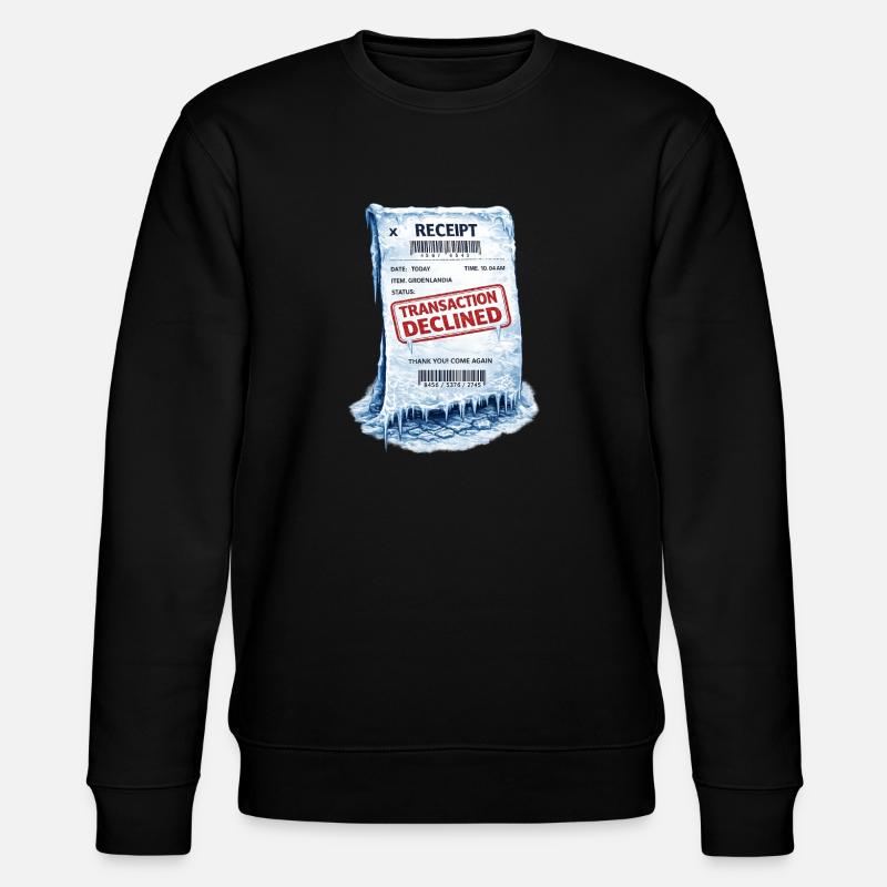 Eingefrorene Quittung: Abgelehnte Transaktion - Stanley/Stella Unisex Bio-Sweatshirt CHANGER  - Schwarz