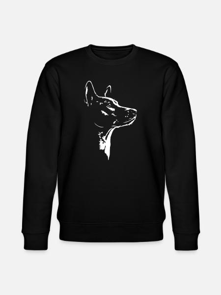 Basenji Silhouette Dog Dog Wilsigns - Stanley/Stella CHANGER Unisex Organic Sweatshirt - black