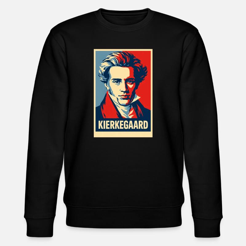 Kierkegaard Pop Art Portrait - Sweat bio CHANGER Stanley/Stella Unisexe - noir