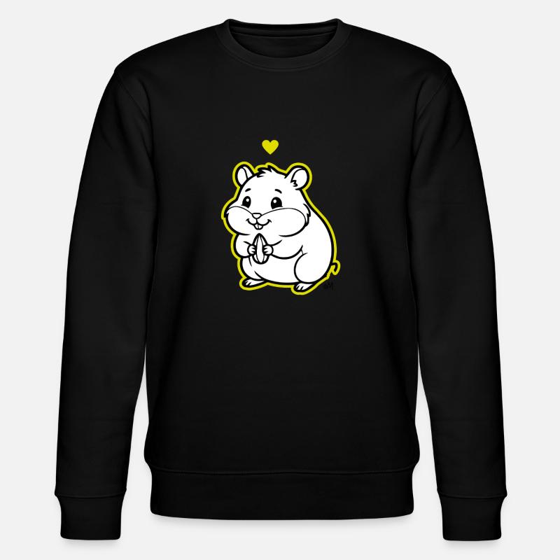 Arnold_the_Hamster - Stanley/Stella Unisex Bio-Sweatshirt CHANGER  - Schwarz