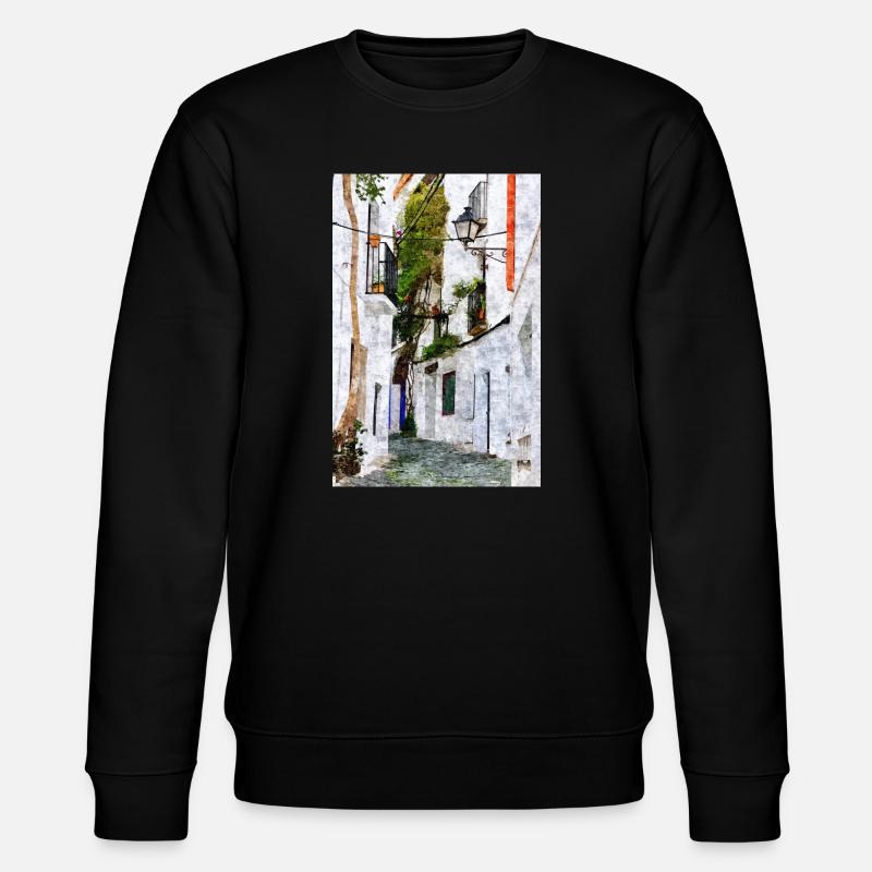 Belle ville de Cadaques en Espagne - Sweat bio CHANGER Stanley/Stella Unisexe - noir