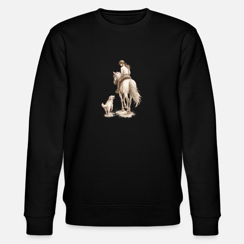 side by side - Stanley/Stella CHANGER Unisex Organic Sweatshirt - black